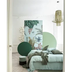 Fabrique de Styles Housses De Couette>Housse de couette en voile de coton 260x240cm - Dili Kaki