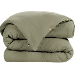 Fabrique de Styles Housses De Couette>Housse de couette en gaze de coton 240x220cm - Gaia Romarin