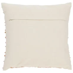 Fabrique de Styles Coussins Et Housses>Housse de coussin brodée terre boheme creme et 45x45cm en coton Nude
