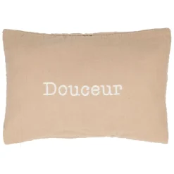 Fabrique de Styles Coussins Et Housses>Housse de coussin douceur en gaze de coton 50x35cm Terracotta