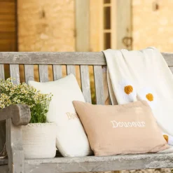 Fabrique de Styles Coussins Et Housses>Housse de coussin douceur en gaze de coton 50x35cm Terracotta