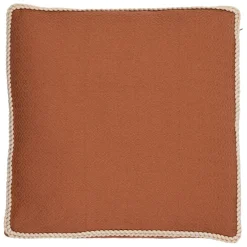 Fabrique de Styles Coussins Et Housses>Housse de coussin en coton terracotta 45x45cm - Seguia Terre
