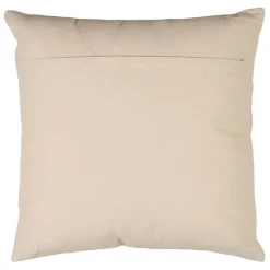 Fabrique de Styles Coussins Et Housses>Housse de coussin en coton écru et palmiers émeraude 45x45cm - Mocoa Emeraude