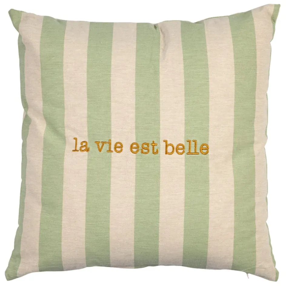Fabrique de Styles Coussins Et Housses>Housse de coussin en coton 45x45cm - Famille Vert