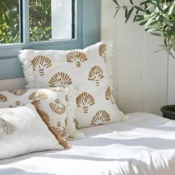 Fabrique de Styles Coussins Et Housses>Housse de coussin en coton 45x45cm - Jaklel Beige