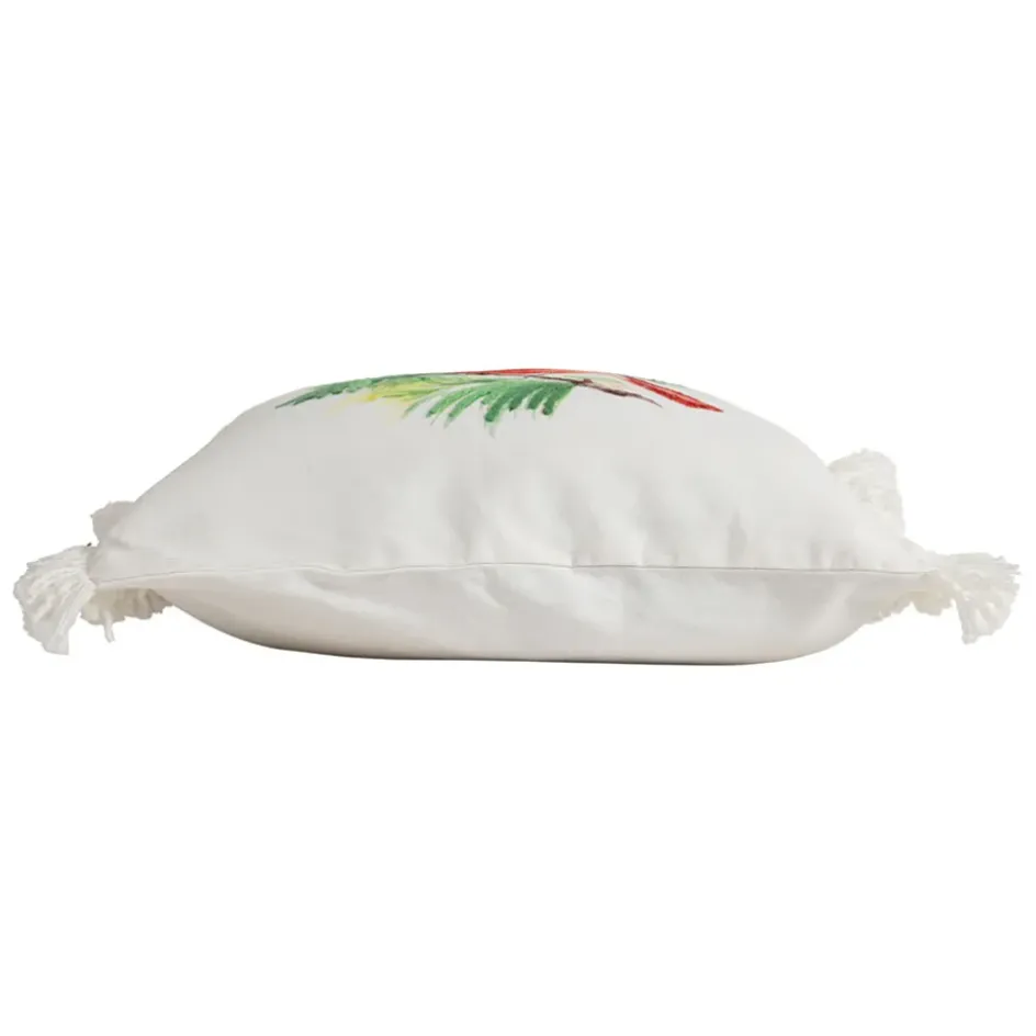 Fabrique de Styles Coussins Et Housses>Housse de coussin en coton 45x45cm - Rouge-Gorge Multicolore