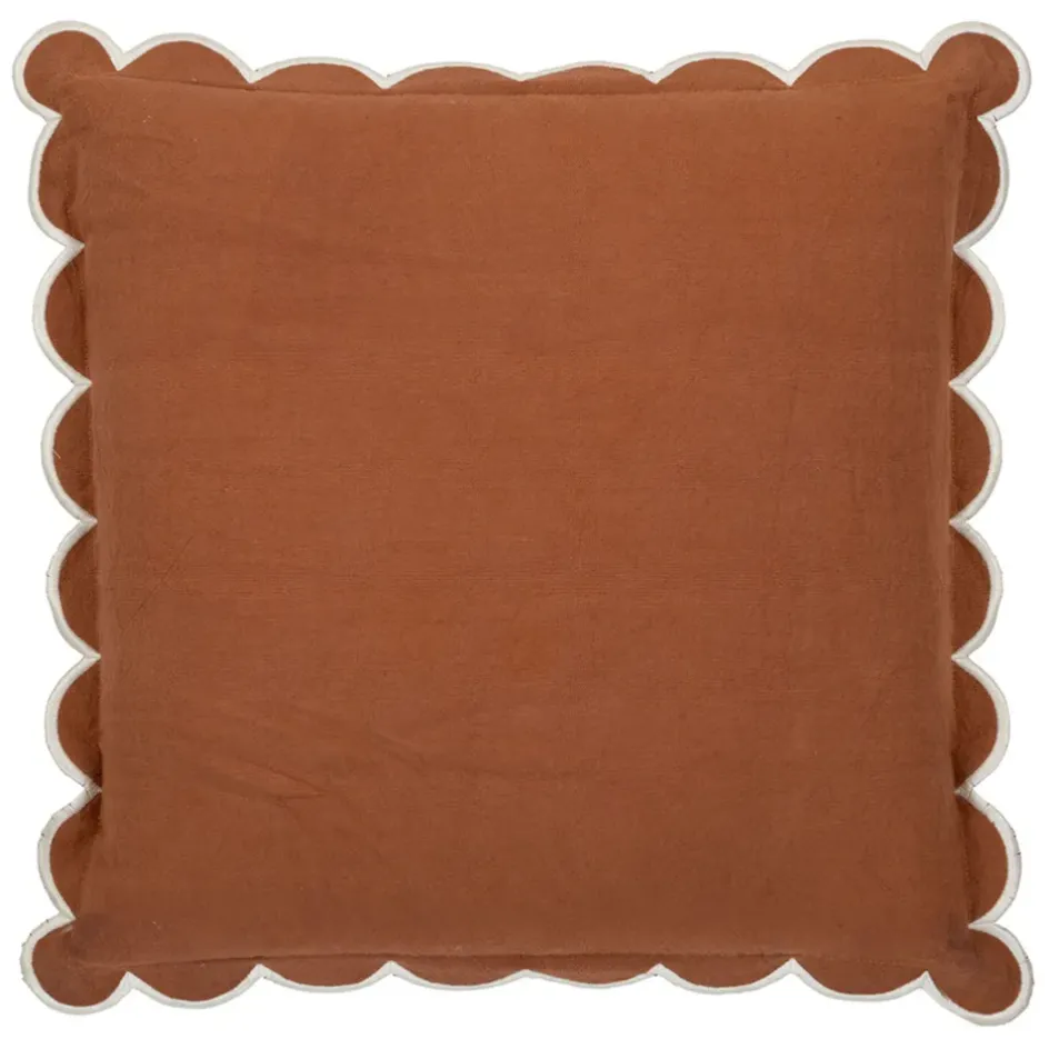 Fabrique de Styles Coussins Et Housses>Housse de coussin en coton 45x45cm - Nomadea Terracotta