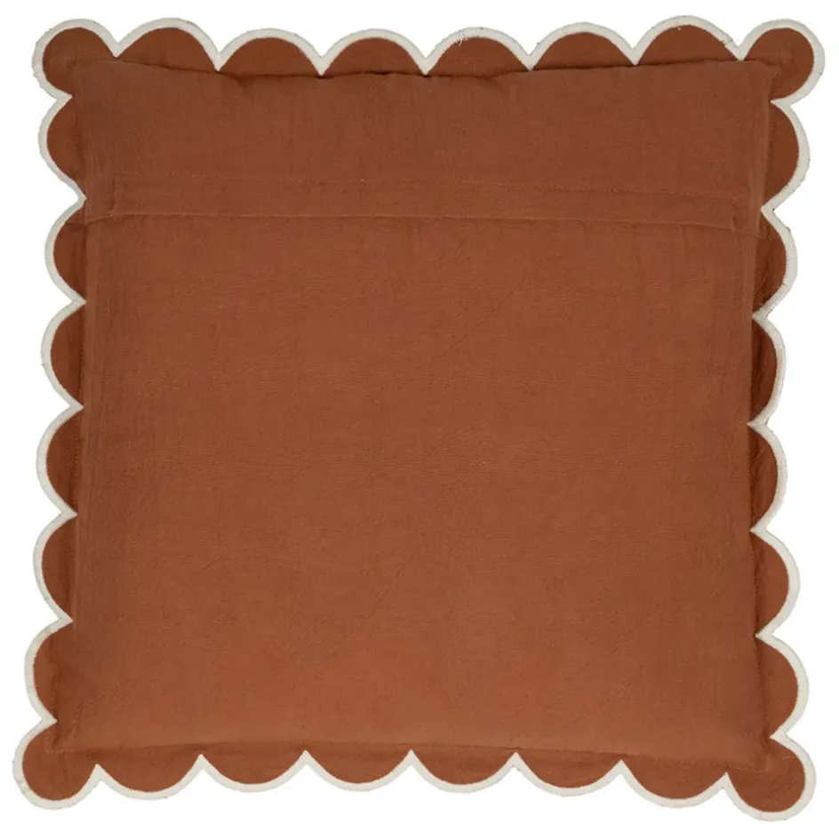 Fabrique de Styles Coussins Et Housses>Housse de coussin en coton 45x45cm - Nomadea Terracotta