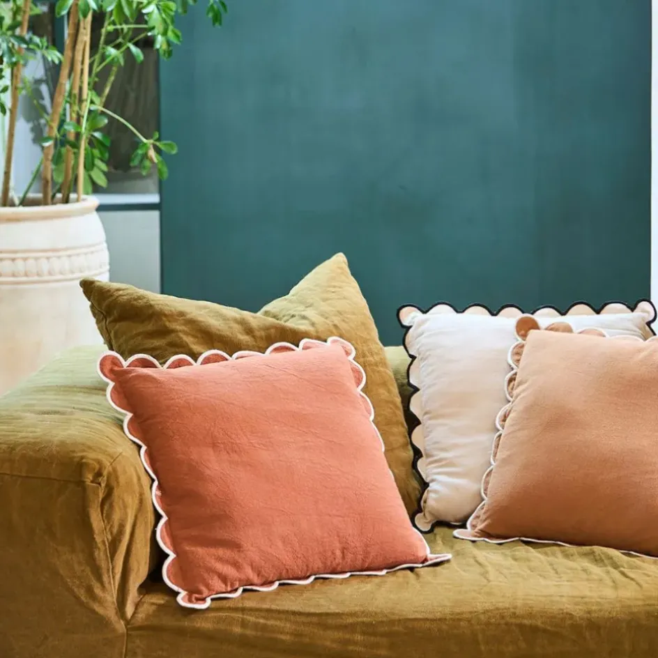 Fabrique de Styles Coussins Et Housses>Housse de coussin en coton 45x45cm - Nomadea Pêche