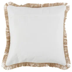 Fabrique de Styles Coussins Et Housses>Housse de coussin en coton et jute 45x45cm - Cordine Naturel