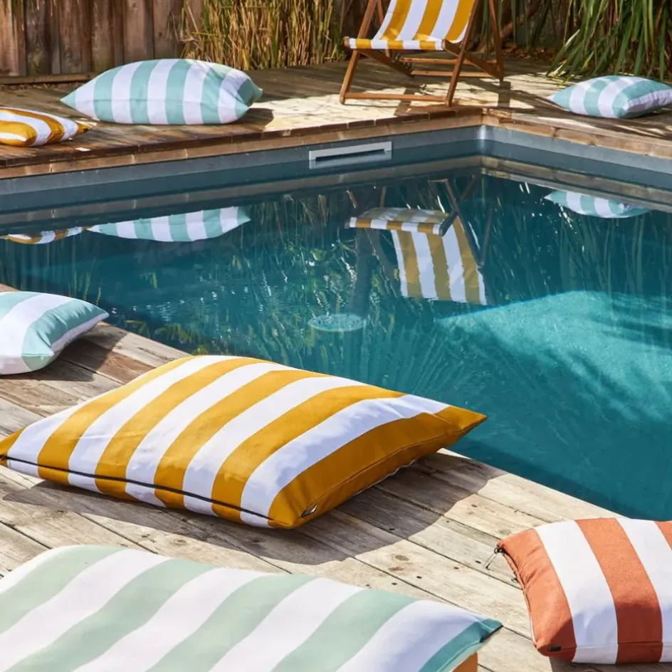 Fabrique de Styles Textiles Outdoor|Jardin>Housse de coussin en polyester outdoor 80x80cm - Riviera Curry