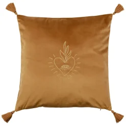 Fabrique de Styles Coussins Et Housses>Housse de coussin en velours 45x45cm - Tulum Marron