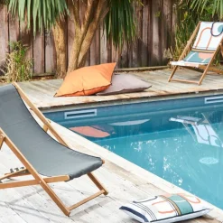 Fabrique de Styles Textiles Outdoor|Jardin>Housse de coussin exterieur 80x80cm - Bimini Lin