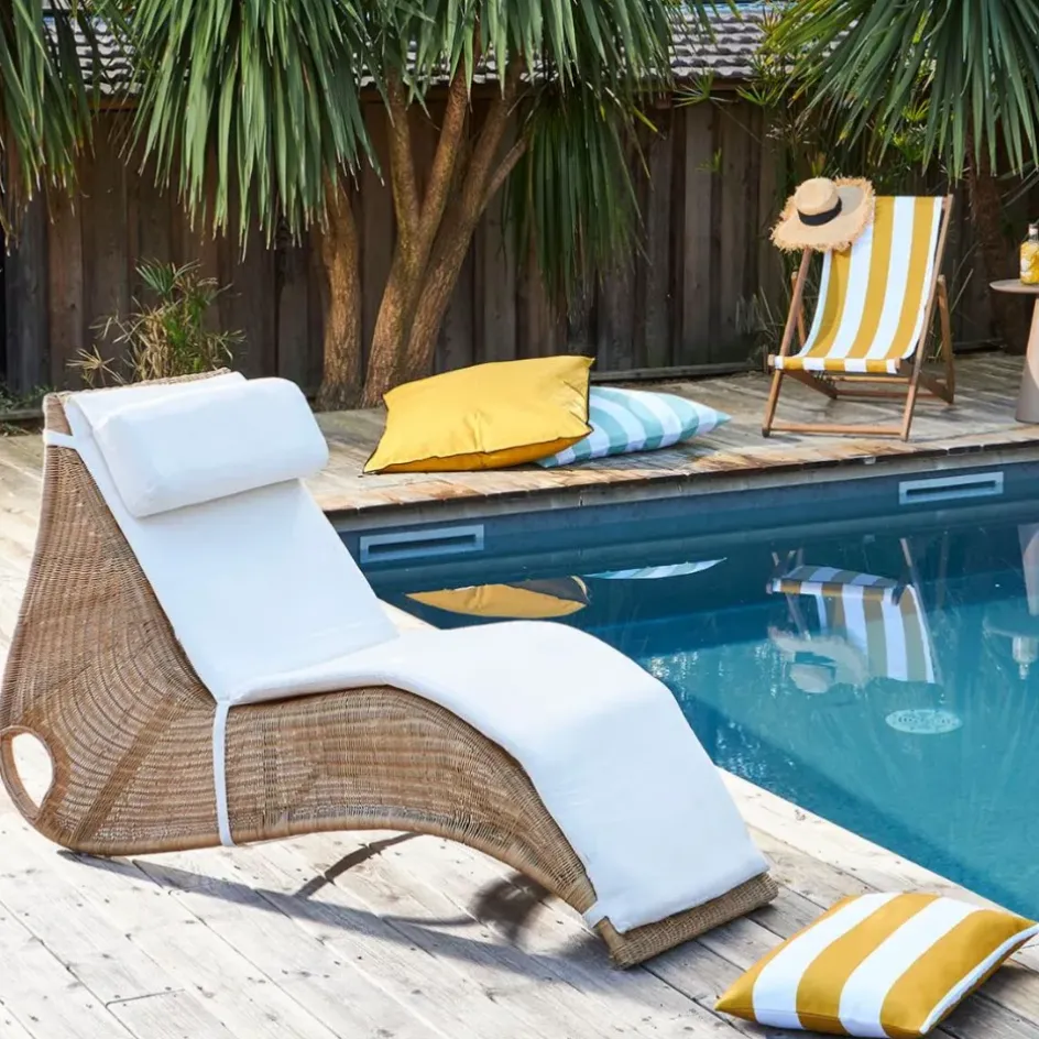 Fabrique de Styles Textiles Outdoor|Jardin>Housse de coussin extérieur 80x80cm - Bimini Curry