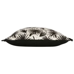 Fabrique de Styles Coussins Et Housses>Housse de coussin feuilles palmier 45x45cm - palmea Noir