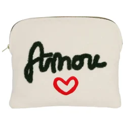 Fabrique de Styles Pochettes Et Housses>Housse tablette amore 30x24cm coton Blanc