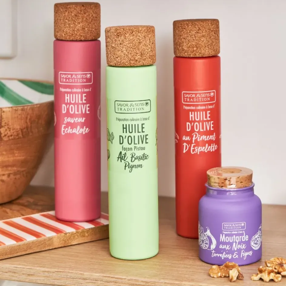 Fabrique de Styles Huiles Et Vinaigres>Huile d'olive basilic pignon 20cl Multicolore