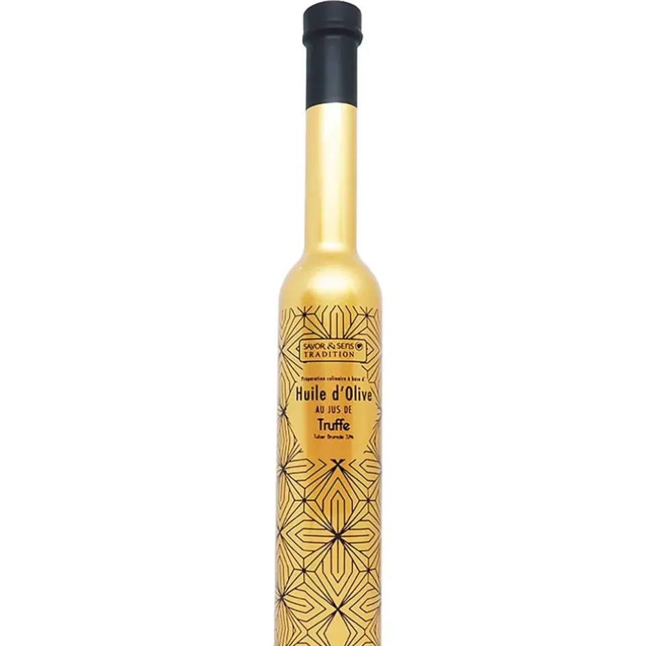 Fabrique de Styles Huiles Et Vinaigres>Huile d'olive jus de truffe or Doré
