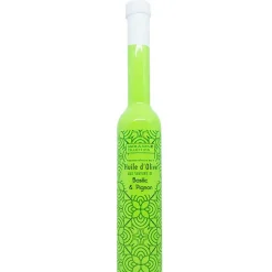 Fabrique de Styles Huiles Et Vinaigres>Huile d'olive saveur basilic pignon 20cl Vert Foncé