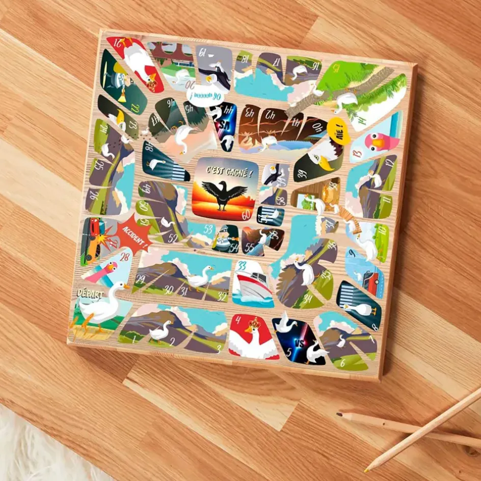 Fabrique de Styles Jeux>Jeu de l'oie en bois Multicolore