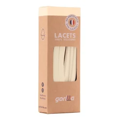 Fabrique de Styles Accessoires Mode>Lacets en silicone l110cm Vanille