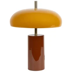 Fabrique de Styles Lampes À Poser>Lampe champignon en fer et moutarde h40cm - Arty Brun