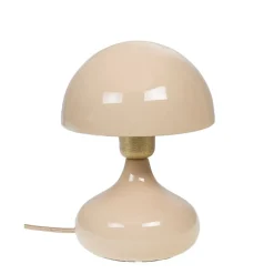 Fabrique de Styles Lampes À Poser>Lampe champignon en fer H24cm - Paulette Crème