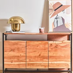 Fabrique de Styles Lampes À Poser>Lampe champignon en fer d35cm - Champart Doré