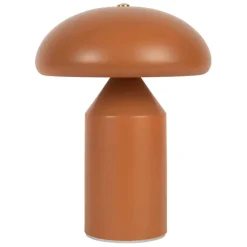 Fabrique de Styles Lampes À Poser>Lampe champignon tactile en fer terracotta h23cm - Arty Terre