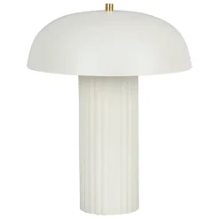 Fabrique de Styles Lampes À Poser>Lampe champignon vintage en fer h38cm - Arty Blanc