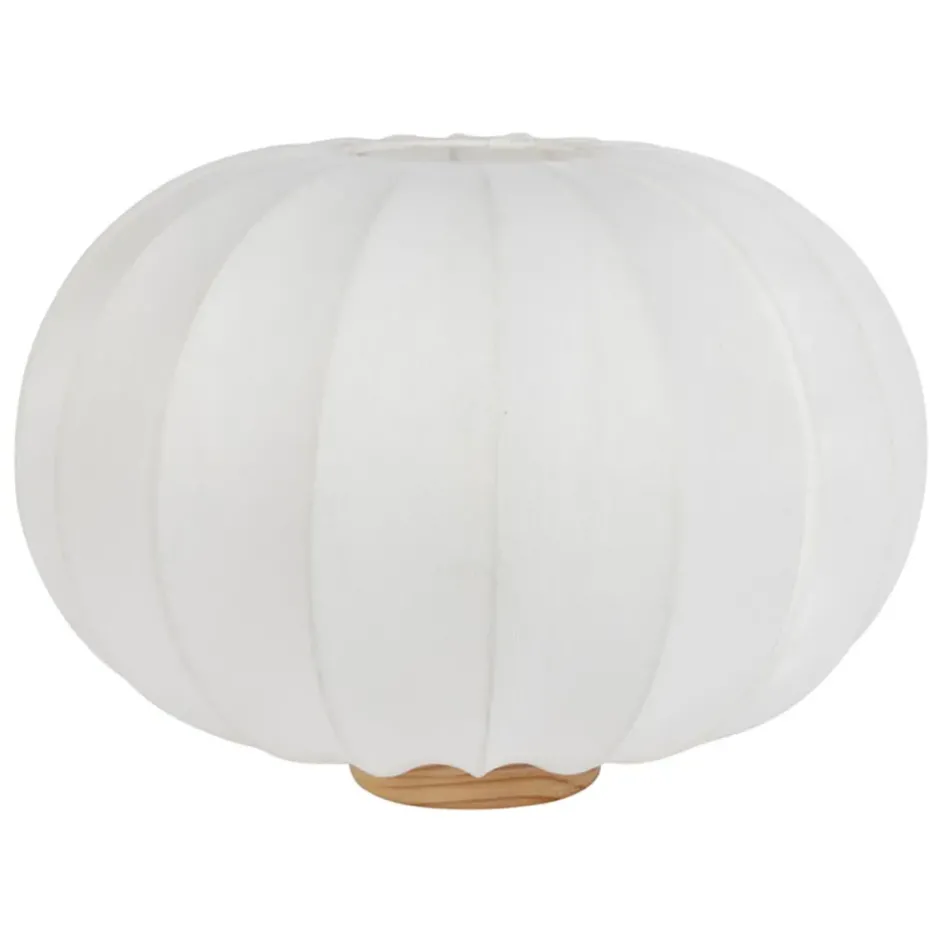 Fabrique de Styles Lampes À Poser>Lampe en coton écru d40xh28.5cm - Aurore Ecru