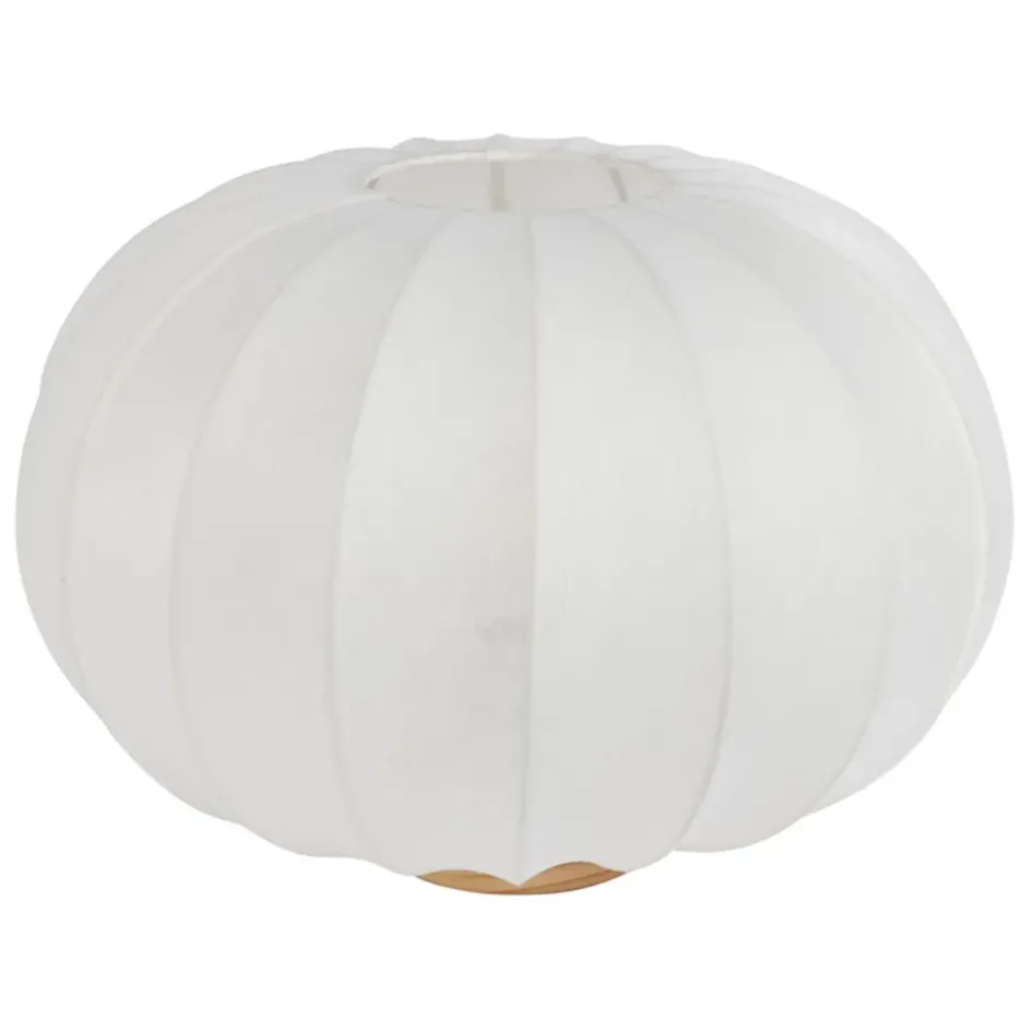 Fabrique de Styles Lampes À Poser>Lampe en coton écru d40xh28.5cm - Aurore Ecru