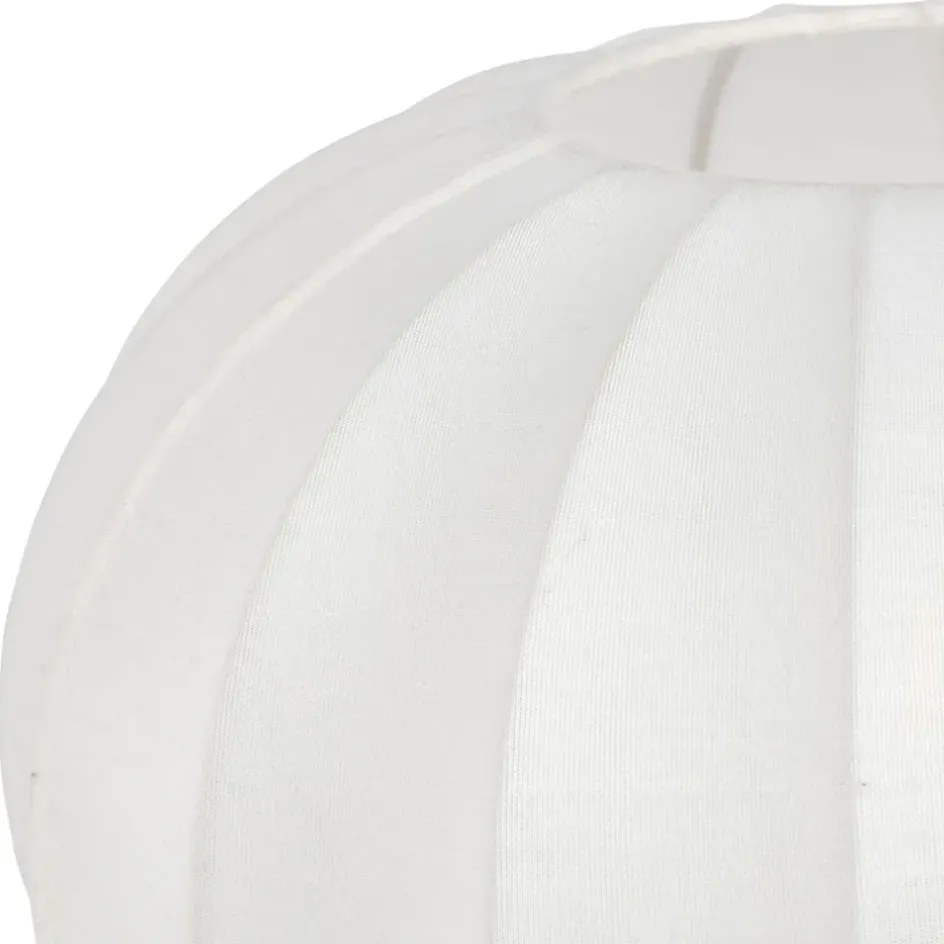 Fabrique de Styles Lampes À Poser>Lampe en coton écru d31xh24cm - Aurore Ecru