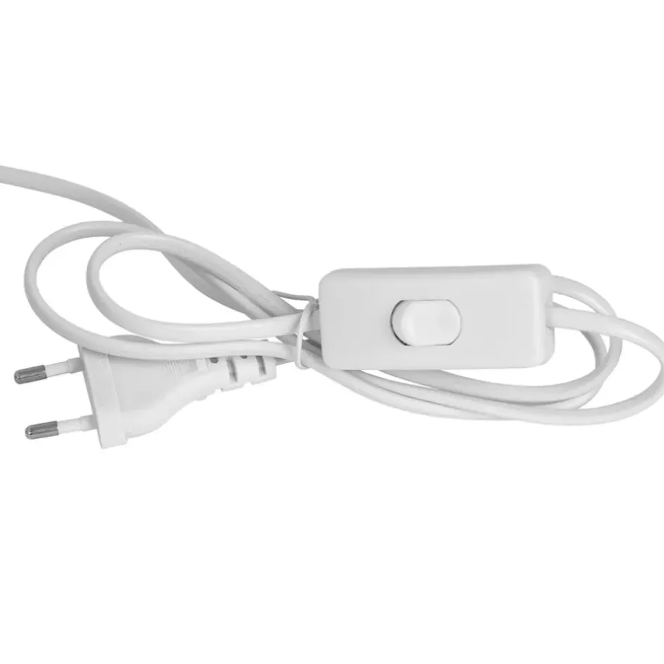 Fabrique de Styles Lampes À Poser>Lampe en coton écru d31xh24cm - Aurore Ecru