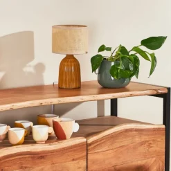 Fabrique de Styles Lampes À Poser>Lampe en céramique h28cm - Essencia Curry