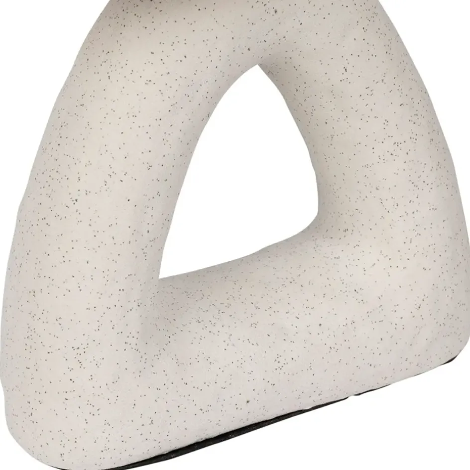 Fabrique de Styles Lampes À Poser>Lampe en céramique et coton h38cm - Organic Blanc