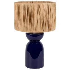 Fabrique de Styles Lampes À Poser>Lampe en céramique h38cm - Palma Indigo