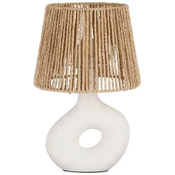 Fabrique de Styles Lampes À Poser>Lampe en dolomite écru h38cm - Greeka Ecru