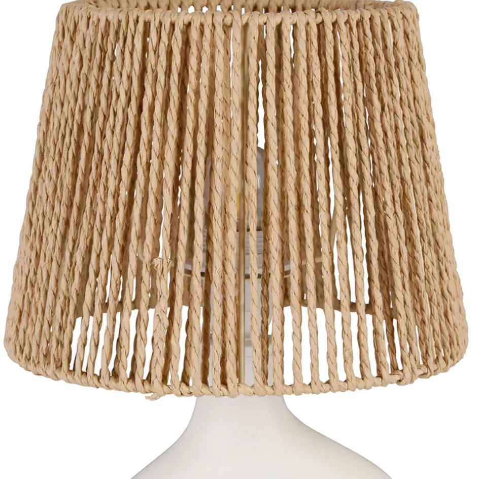 Fabrique de Styles Lampes À Poser>Lampe en dolomite écru h38cm - Greeka Ecru