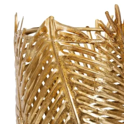 Fabrique de Styles Lampes À Poser>Lampe en fer h38cm - Palmier Doré