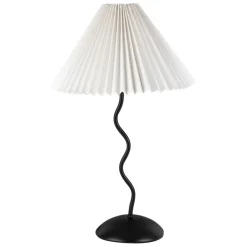 Fabrique de Styles Lampes À Poser>Lampe en fer noir et blanc h50cm - Funky Noir, Blanc