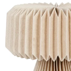 Fabrique de Styles Lampes À Poser>Lampe en papier et coton recyclé d33xh33cm - Fontelo Beige