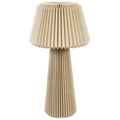 Fabrique de Styles Lampes À Poser>Lampe en papier et lin h94cm - Fontelo Naturel
