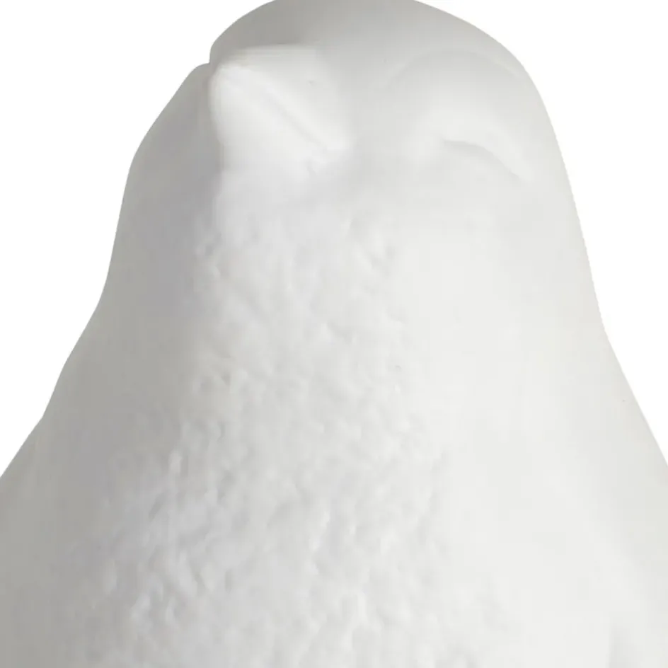 Fabrique de Styles Lampes À Poser>Lampe en porcelaine h25.5cm - Pingouin Blanc