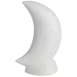 Fabrique de Styles Lampes À Poser>Lampe en porcelaine h26cm - Luna Blanc