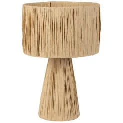 Fabrique de Styles Lampes À Poser>Lampe en raphia et fer h30cm - Organic Naturel