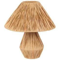 Fabrique de Styles Lampes À Poser>Lampe en raphia et fer h41cm - Calypsa Naturel