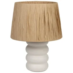 Fabrique de Styles Lampes À Poser>Lampe en terre cuite h36cm - Nira Blanc