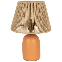 Fabrique de Styles Lampes À Poser>Lampe en terre cuite mate et naturel h32cm - Nira Terracotta