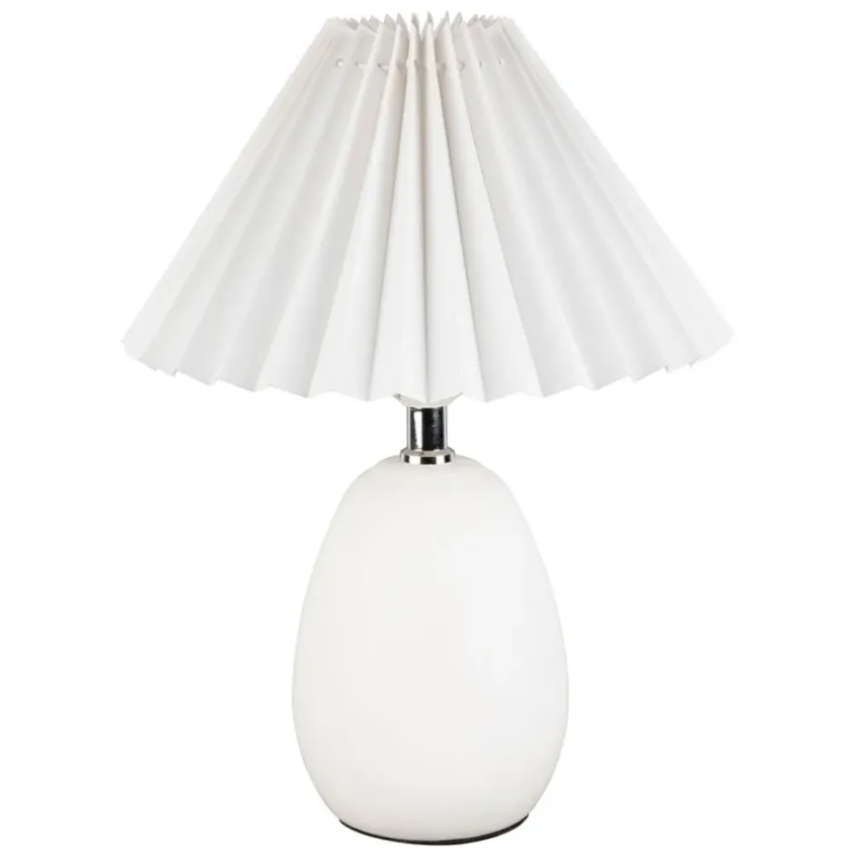 Fabrique de Styles Lampes À Poser>Lampe en terrecuite h33cm - Funny Blanc